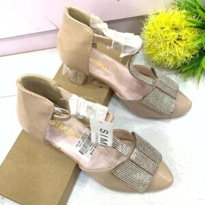 (S32,33) 2inches Nude Girls Sandals