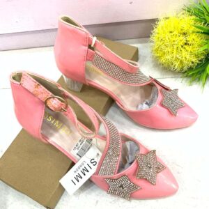 (S35) 2inches Pink Girls Sandals