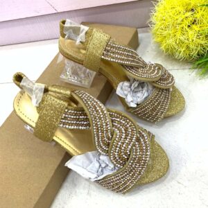 (S25-34) Gold Girls Sandals