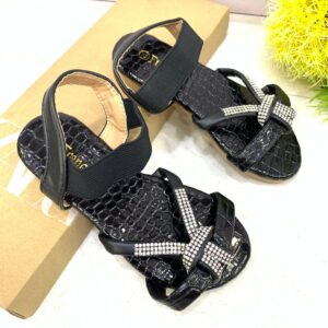 (S25) Black Girls Sandals