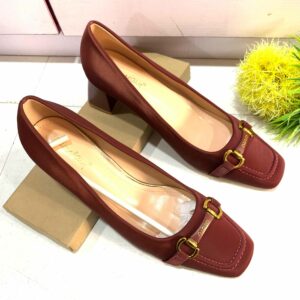 (S42)  2inches Trendy Wine Shoes