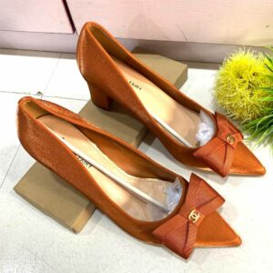 (S42) 3inches Trendy Brown Shoes