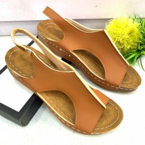 (S39) 2inches Brown Sandals