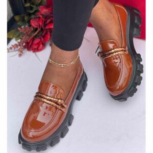 (S38-43) Ladies Brown Stylish Brogues
