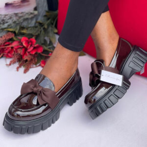 (S38-43)  Ladies Brown Brogues - Jhn