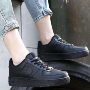 (S38-45)  Unisex Black Sneakers - Ob4
