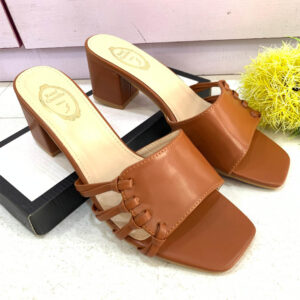 (S41) 2.5inches Brown Slippers