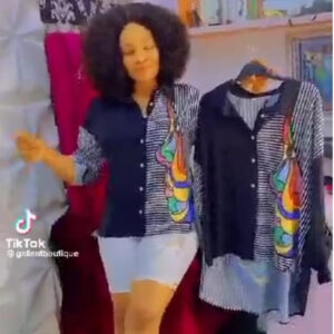 (S10-18)  Ladies Stylish Shirts - Dns