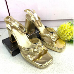 (S41) 3.5inches Gold Sandals