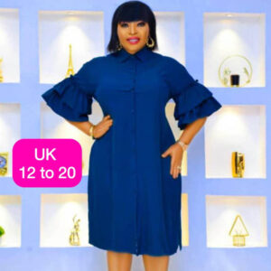 (Uk12-20) Blue White Dresses - Abt