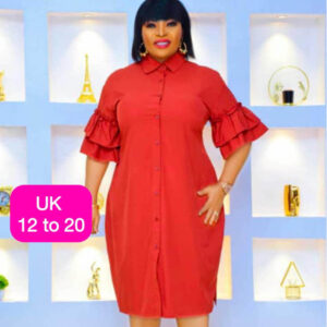 (Uk12-20) Trendy Red Dresses - Abt