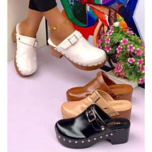 (S37-44)  2.5inches Stylish Mules - Sv