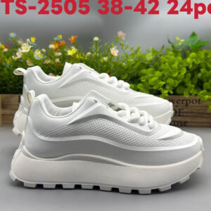 (S38-42) Unisex White Sneakers - Tfs