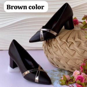 (S38-44) 3inches Brown Shoes - Ug5