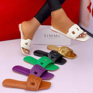 (S37-42) Flat Comfy Slippers - Gdn