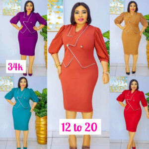 (Uk12-20) Luxury Dresses - Aba