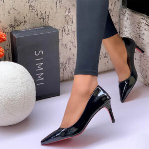 (S37-44)  3inches Black Pumps - Sv