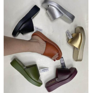 (37-42)Platform Mules Slippers - SN