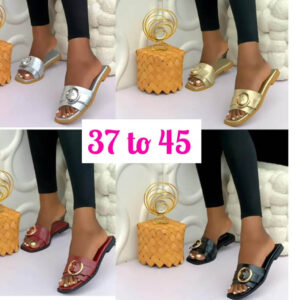 (S37-42) Flat Dressy Slippers - Ek3