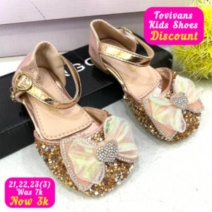 (S21,22,23) Gold Children Shoes