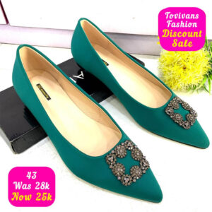 (S43) Flat Green Shoes