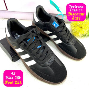 (S43) Black Unisex Sneakers