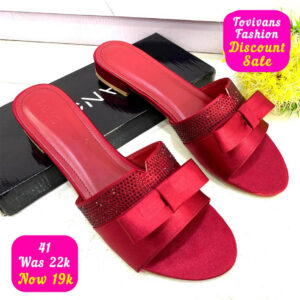 (S41) Flat Wine Slippers