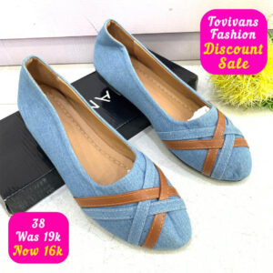 (S38) Flat Blue Shoes