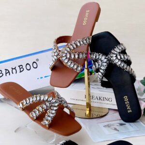 (S37-42)  Flat Slippers - Ek1